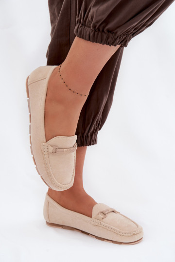 Mokassins FrauenZuohnung Beige Olisa