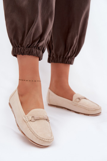Mokassins FrauenZuohnung Beige Olisa 2