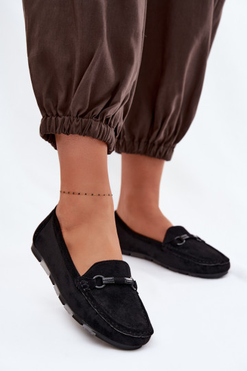 Damen-Mokassins in Schwarz Olisa