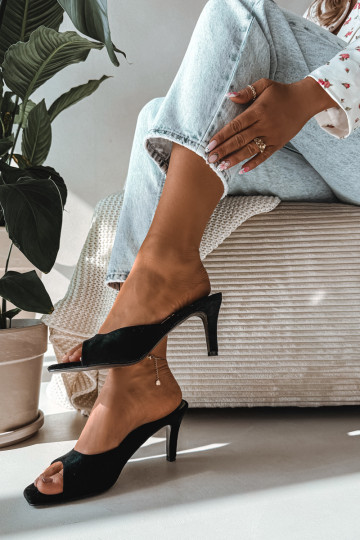 Damenhausschuhe Ermöglicht Smukłym Obcasie schZuarze Farbe Revina 2