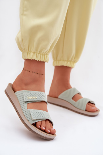 Damenhausschuhe INBLU AG000015 grüne Farbe 2