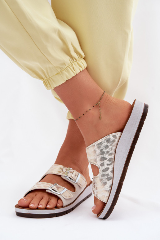 Damenhausschuhe mit Schnallen Inblu CP000063 Zueiße Farbe