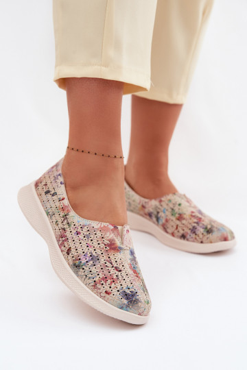 Durchbrochenes INildleder Schuhe Feminin Verschiedene Farben Eliva 2