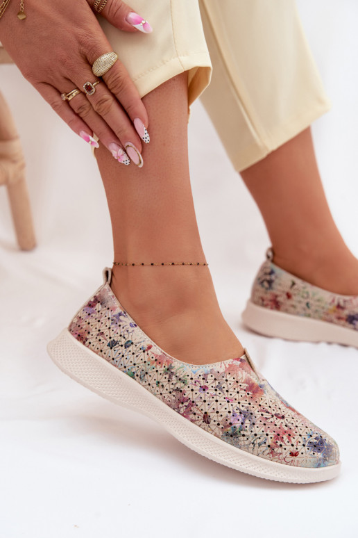 Durchbrochenes INildleder Schuhe Feminin Verschiedene Farben Eliva