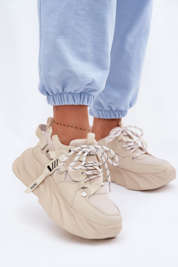 GOE TT2N4012 sandfarbene Lederschuhe für Damen