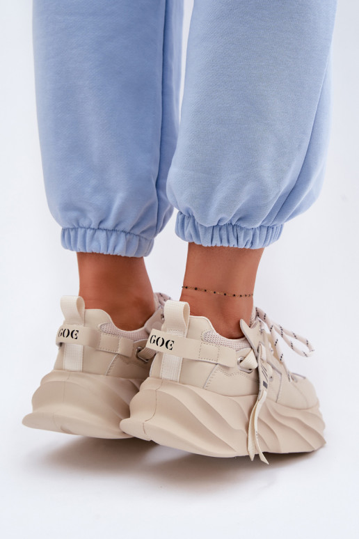 Haut Sneakers Stilvollllschuhe Feminin GOE TT2N4012 Beige