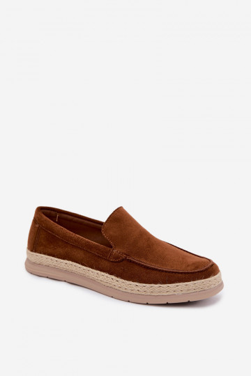 Mokassins Espadrilles für Männer braune Farbe Rexton