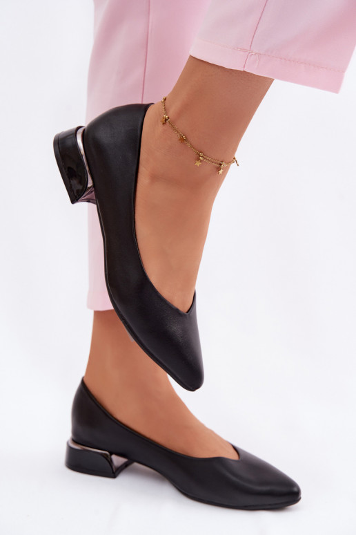 Ballerinas Auf niedrigem Absatz Vinceza 62280 schZuarze Farbe