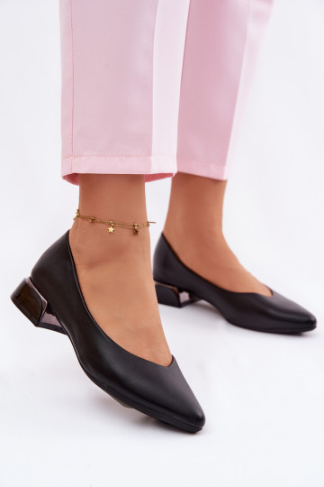 Ballerinas Auf niedrigem Absatz Vinceza 62280 schZuarze Farbe 2