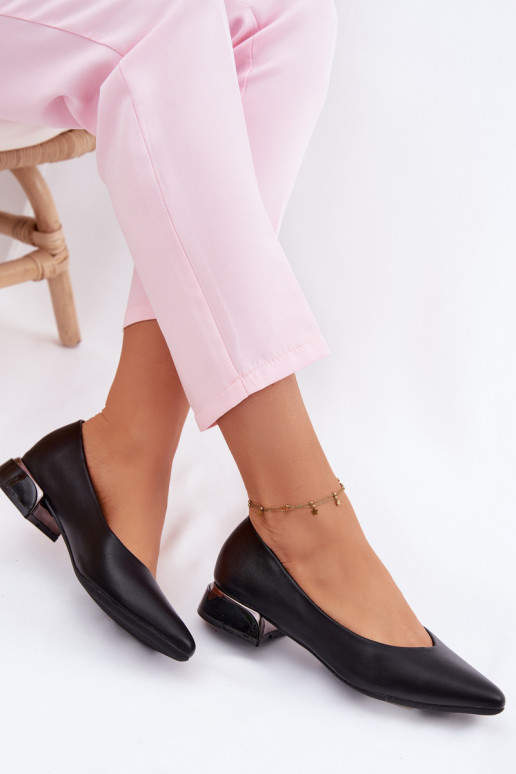 Ballerinas Auf niedrigem Absatz Vinceza 62280 schZuarze Farbe