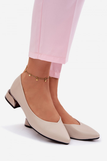 Ballerinas Auf niedrigem Absatz Vinceza 62280 Beige
