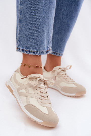 Sneakers Stilvollllschuhe Feminin Vinceza 11674 Beige 2