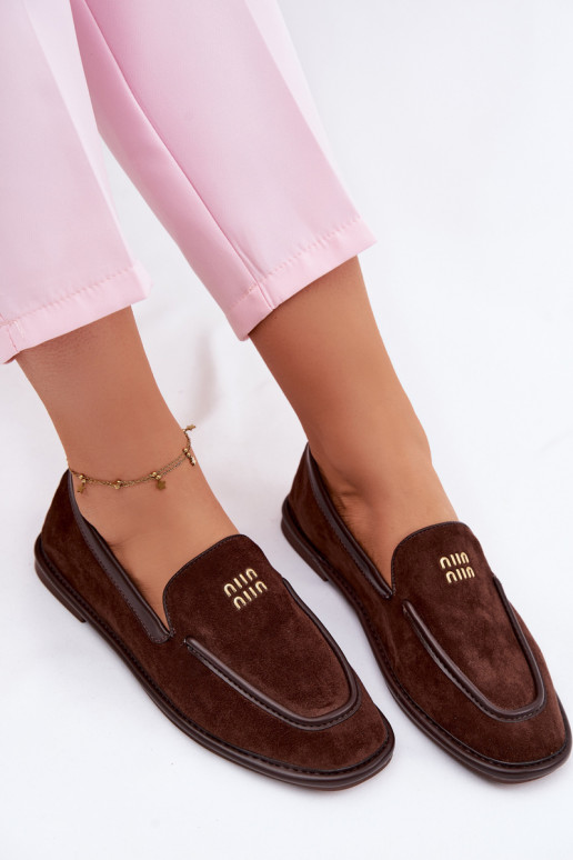 gleichschenklig Mokassins für DamenLamóZuką Vinceza 62271 CzekoladoZue
