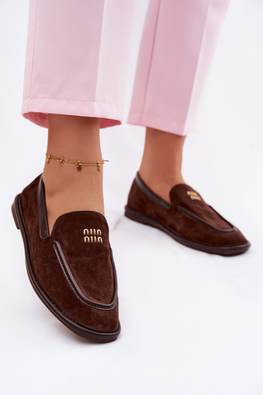 gleichschenklig Mokassins für DamenLamóZuką Vinceza 62271 CzekoladoZue