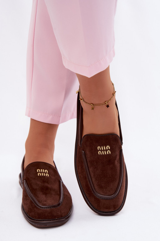 gleichschenklig Mokassins für DamenLamóZuką Vinceza 62271 CzekoladoZue