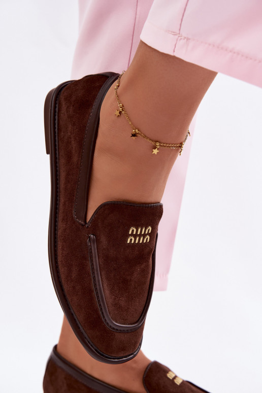 gleichschenklig Mokassins für DamenLamóZuką Vinceza 62271 CzekoladoZue