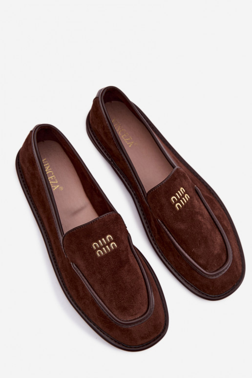 gleichschenklig Mokassins für DamenLamóZuką Vinceza 62271 CzekoladoZue