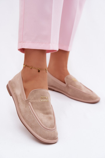 gleichschenklig Mokassins für DamenLamóZuką Vinceza 62271 Beige 2