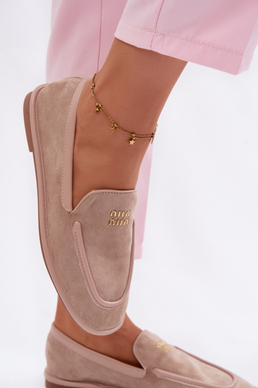 gleichschenklig Mokassins für DamenLamóZuką Vinceza 62271 Beige