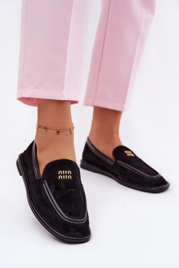 gleichschenklig Mokassins für DamenLamóZuką Vinceza 62271 schZuarze Farbe 2