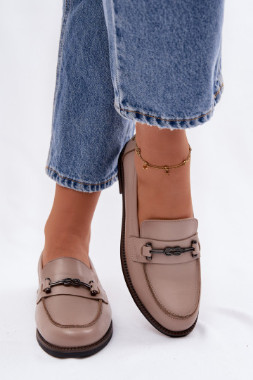 Damen Leder Mokassins Vinceza 18132 sandfarben