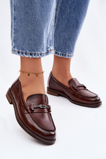 Mokassins für Damen Haut Vinceza 18132 braune Farbe 2