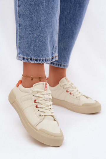 Freizeitschuhe Big Star NN274445 Memory Foam System Beige 2