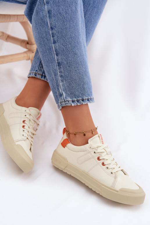 Freizeitschuhe Big Star NN274445 Memory Foam System Beige