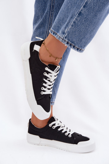 Freizeitschuhe Big Star NN274446 Memory Foam System schZuarze Farbe