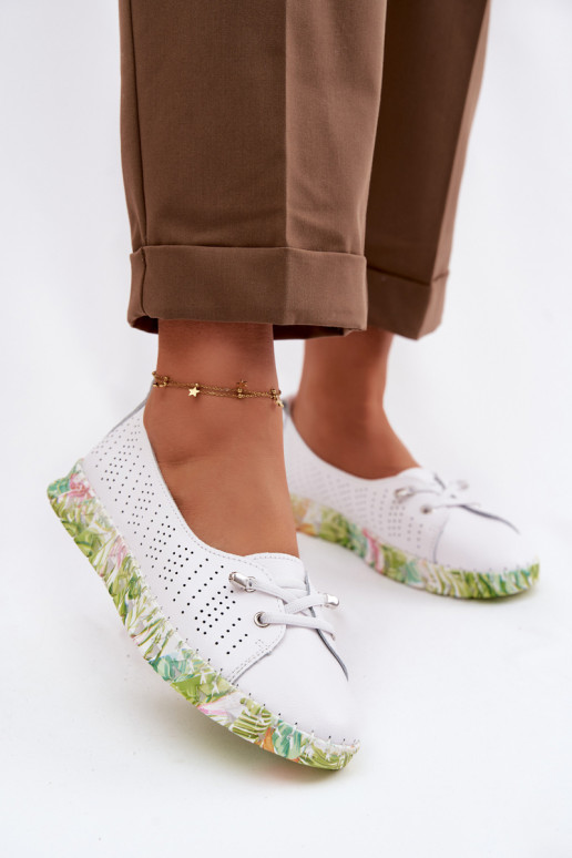 Haut Schuhe Feminin S.Barski GR61-5970 Zueiße Farbe