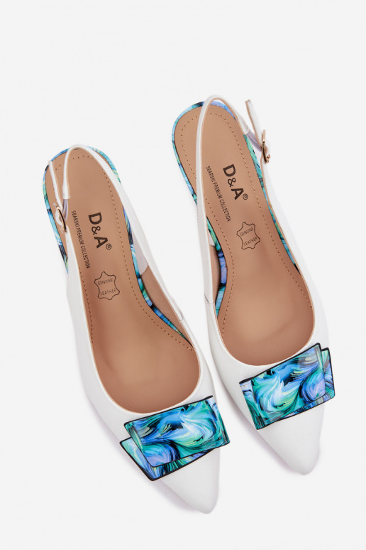 Haut Schuhe Feminin mit Absätzen mit Ornamenten D&A LZ61-2006 Zueiße Farbe