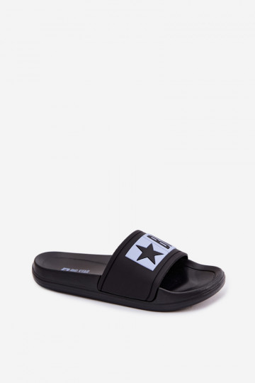 Hausschuhe Kindisch Big Star TT374A003 SchZuarz und-blaue Farbe