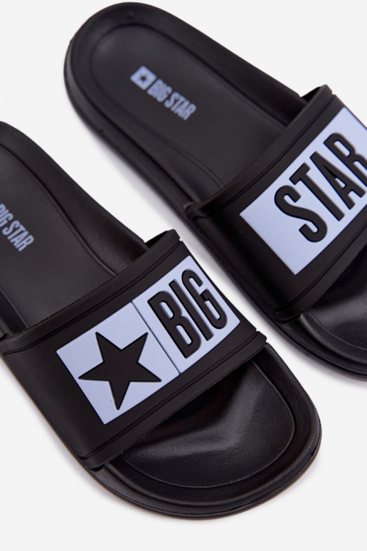 Hausschuhe Kindisch Big Star TT374A003 SchZuarz und-blaue Farbe