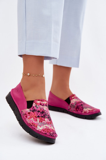 Damen-Leder-Schnürschuhe Tai Turiciejka 03512-73 in Rosa 2