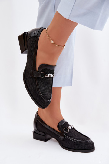 Damen-Schuhe mit Absatz und dekorativen Details Meliva in Schwarz