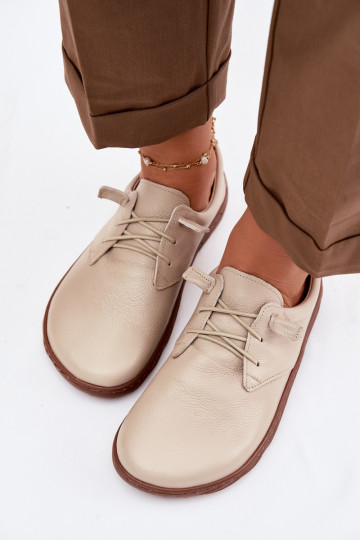 Haut Schuhe Barefoot Feminin Zazoo 10189 Beige