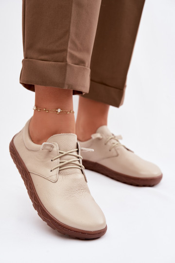 Haut Schuhe Barefoot Feminin Zazoo 10189 Beige 2