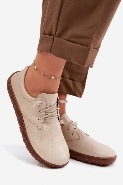 Haut Schuhe Barefoot Feminin Zazoo 10189 Beige