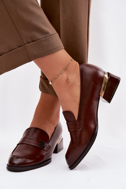 Schuhe Feminin Klocke Vinceza 58625 braune Farbe