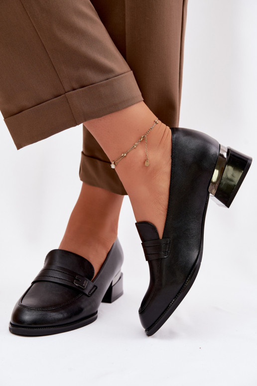 Schuhe Feminin Klocke Vinceza 58625 schZuarze Farbe