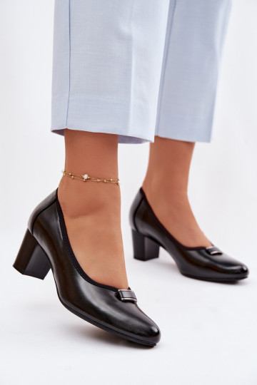 Schuhe mit Absätzen Vinceza 58622 schZuarze Farbe 2