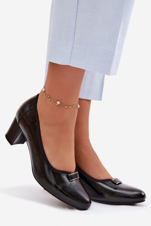 Schuhe mit Absätzen Vinceza 58622 schZuarze Farbe