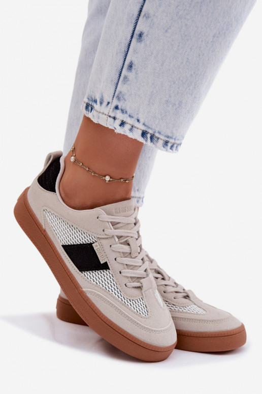 Sneakers Stilvollllschuhe Feminin Big Star TT274758 graue Farbe