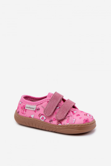 Hausschuhe Barefoot Kindisch Kindisch Milami pinke Farbe Saphira