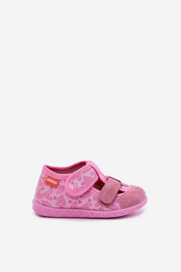 Milami Slipper für Kinder mit Glitzer und Herzmuster in rosa Reathiana 2