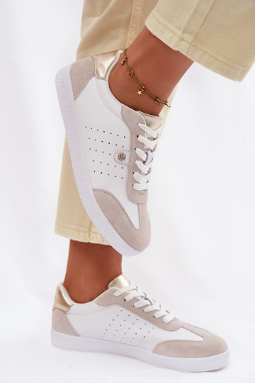 Sneakers Stilvollllschuhe FemininErmöglichtturalnej Skóry S.Barski LR61-7091 Zueiße Farbe