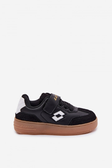 Sneakers Stilvollllschuhe Kindisch mit Klebeverschlüssen LOTTO MAKERA 2601250K schZuarze Farbe 2