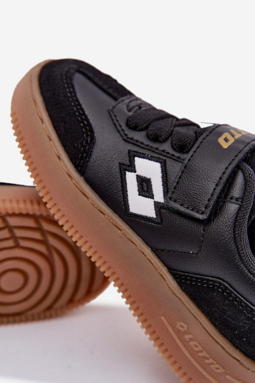Sneakers Stilvollllschuhe Kindisch mit Klebeverschlüssen LOTTO MAKERA 2601250K schZuarze Farbe