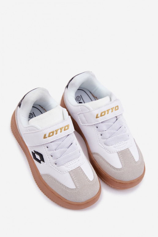 Sneakers Stilvollllschuhe Kindisch mit Klebeverschlüssen LOTTO MAKERA 2601250K Zueiße Farbe