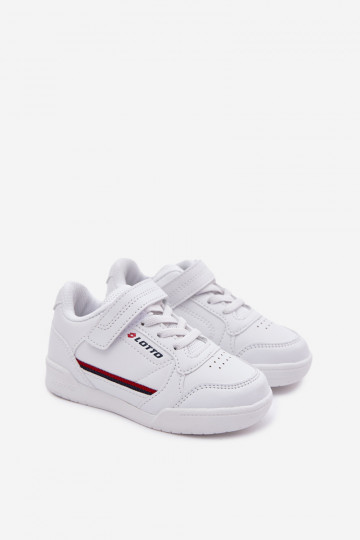 Schuhe Kinder-Sneaker mit Klebeverschlüssen LOTTO NANDU 2600310K Zueiße Farbe